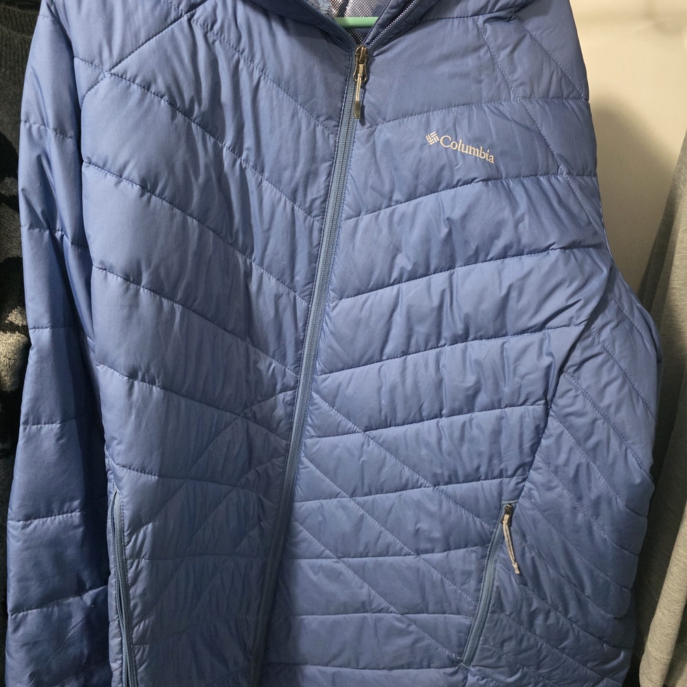 Columbia Blue Quilted Jacket